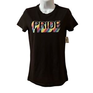 Aeropostale Black Pride Graphic T-Shirt Women M